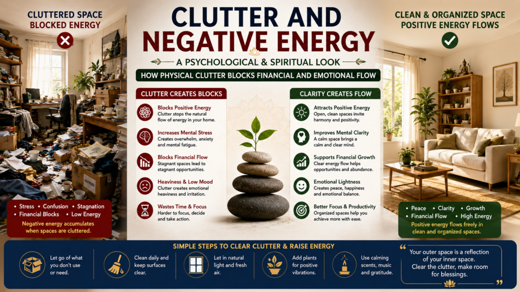 clutter and negative energy