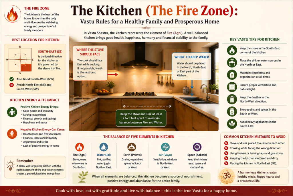 the kitchen (the fire zone)