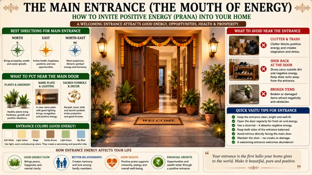 the main entrance (the mouth of energy)